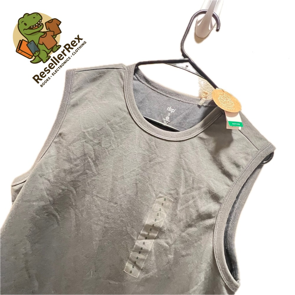 dip Active Mens Gray Sleeveless Tank Top Athletic Shirt Size‎ S Eco Friendly